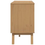 vidaXL Buffet OLDEN blanc et marron 114x43x73 5 cm bois massif de pin
