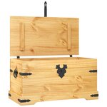 vidaXL Coffre de rangement Pin mexicain Gamme Corona 91x49 5x47 cm