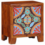vidaXL Table de chevet 40x30x45 cm bois d'acacia massif