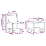 vidaXL Ensemble de canapés d'extérieur 4 pc Naturel et Beige