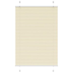 vidaXL Store plissé crème 85x100 cm largeur du tissu 84 4 cm polyester