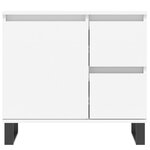 vidaXL Ensemble de meubles salle de bain 3 Pièces blanc bois d'ingénierie