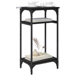 vidaXL Table d'appoint Chêne noir 40 x 30 x 75 cm Bois d'ingénierie
