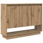 vidaXL Buffet Chêne artisanal 97 x 29 x 75 cm Bois d'ingénierie