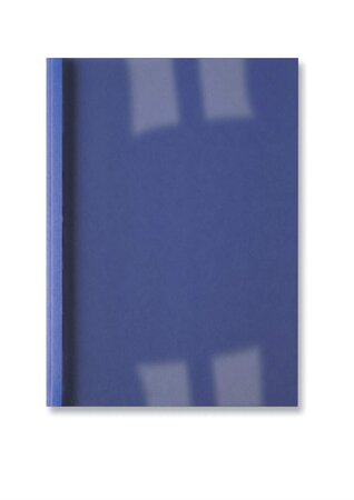 Lot de 100 couverture thermique lin ThermoBind, A4, 1,5 mm, bleu royal GBC