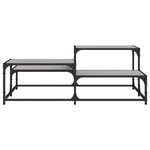 vidaXL Table basse sonoma gris 107x107x40 cm bois d'ingénierie