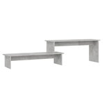vidaXL Meuble TV Gris béton 180x30x43 cm Aggloméré