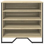 vidaXL Armoire à chaussures chêne sonoma 80x38x78 cm bois d'ingénierie