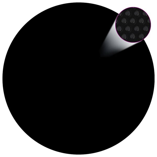 vidaXL Couverture de piscine Noir 488 cm PE