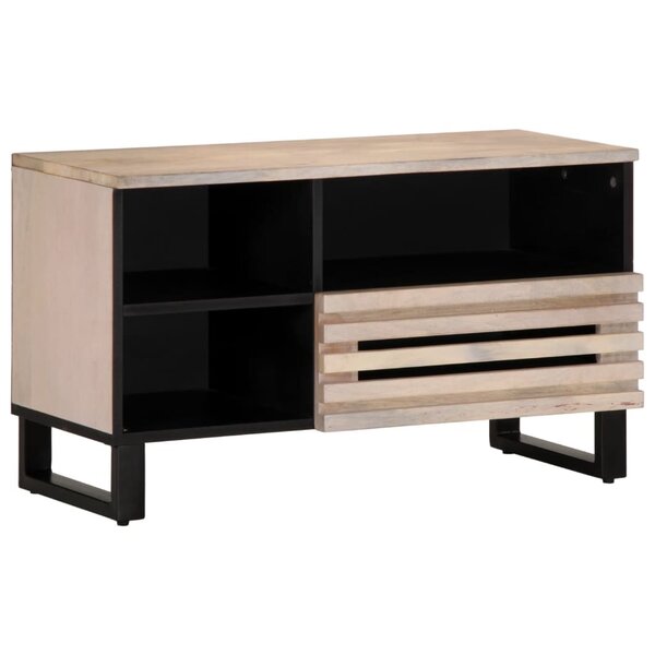 vidaXL Meuble TV 80x34x46 cm bois massif de manguier