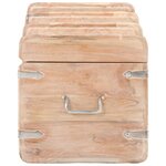 vidaXL Coffre de rangement 90x40x40 cm bois d'acacia solide