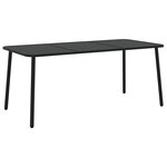vidaXL Ensemble à manger de jardin 9 Pièces anthracite acier