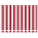 vidaXL Store rétractable automatique LED rayé rouge et blanc 450x300 cm
