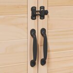 vidaXL Abri de jardin avec toit Naturel 106 5 x 56 x 113 5 cm