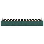 vidaXL Cadre de lit ottoman sans matelas vert foncé 90x190 cm velours