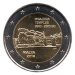 Pièce de monnaie 2 euro commémorative malte 2018 – mnajdra