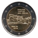 Pièce de monnaie 2 euro commémorative malte 2018 – mnajdra