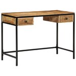 vidaXL Bureau Marron 105 x 50 x 75 cm Bois de manguier massif
