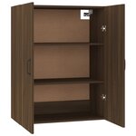 vidaXL Armoire suspendue Chêne marron 69 5x34x90 cm Bois d'ingénierie