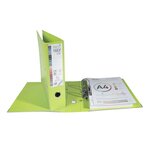 Classeur À Levier Prem'touch Intérieur Et Extérieur En Polypropylène - Dos 80mm - A4 Maxi - Vert Anis - X 10 - Exacompta