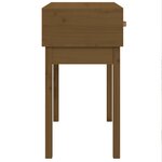 vidaXL Table console Marron miel 76 5x40x75 cm Bois massif de pin