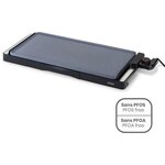 Plancha revêtement céramique 2200W - Plaque amovible fonte d'aluminium - Thermostat ajustable