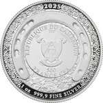 Monnaie BAPTISM OF FIRE Witcher Book 1 Oz Argent 500 Francs Cameroon 2025 (PRÉCOMMANDE)