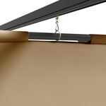 vidaXL Belvédère 4x3 m Taupe