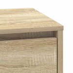 vidaXL Cabinet de chevet avec lumières LED Chêne Sonoma 39x34 5x50 cm