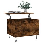 vidaXL Table basse Chêne fumé 60x44 5x45 cm Bois d'ingénierie