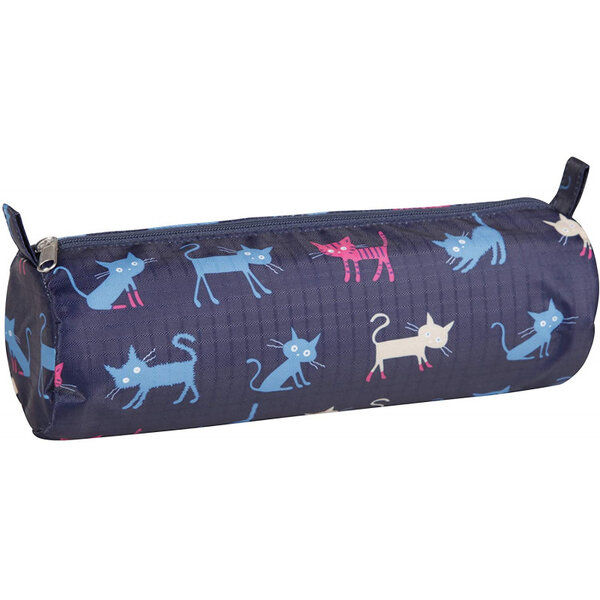 Trousse ronde - 6 x 22 cm - motif chat - clairefontaine