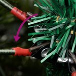 vidaXL Sapin de Noël pré-éclairé et pommes de pin vert 195cm PVC et PE