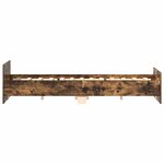 vidaXL Cadre de lit sans matelas chêne fumé 180x200 cm