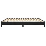 vidaXL Cadre de lit à ressorts noir 180x200 cm velours