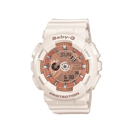 CASIO Montre Baby-G BA-110-7A1ER - Femme - Blanc - 10 bars