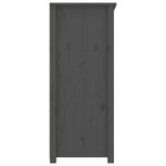 vidaXL Buffet Gris 83x41 5x100 cm Bois massif de pin