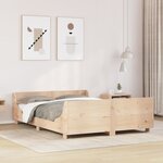 vidaXL Cadre de lit sans matelas 150x200 cm bois de pin massif