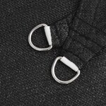 vidaXL Voile d'ombrage 160 g/m² Noir 2 5x3 5 m PEHD