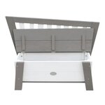 AXI Banc de rangement Corky Gris et blanc