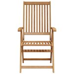 vidaXL Chaises pliables de jardin lot de 2 Bois solide d'acacia Marron