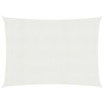 vidaXL Voile d'ombrage 160 g/m² Blanc 3x4 m PEHD