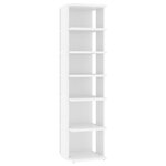 vidaXL Armoire à chaussures Blanc 27 5x27x102 cm Bois d'ingénierie