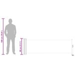 vidaXL Auvent latéral rétractable de patio 80x300 cm Marron