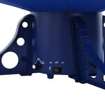 vidaXL Arbre de Noël neigeux avec base de parapluie Bleu 170 cm PVC