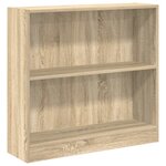 vidaXL Bibliothèque chêne sonoma 80x24x75 cm bois d'ingénierie