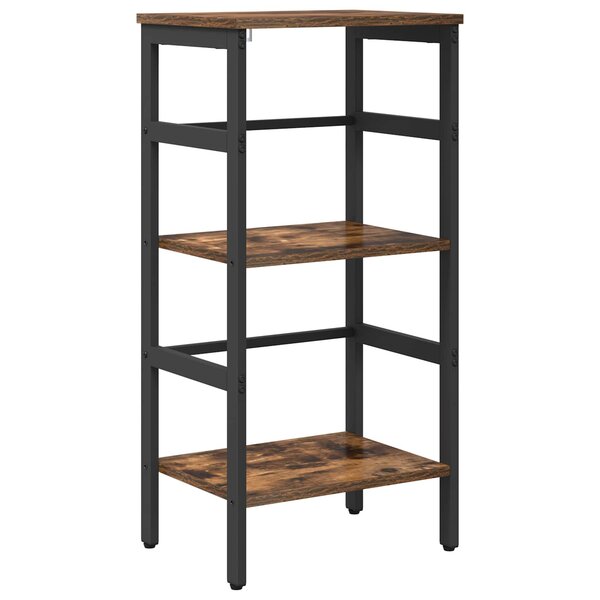 vidaXL Étagère Chêne fumé 40 x 29 5 x 81 cm Bois d'ingénierie