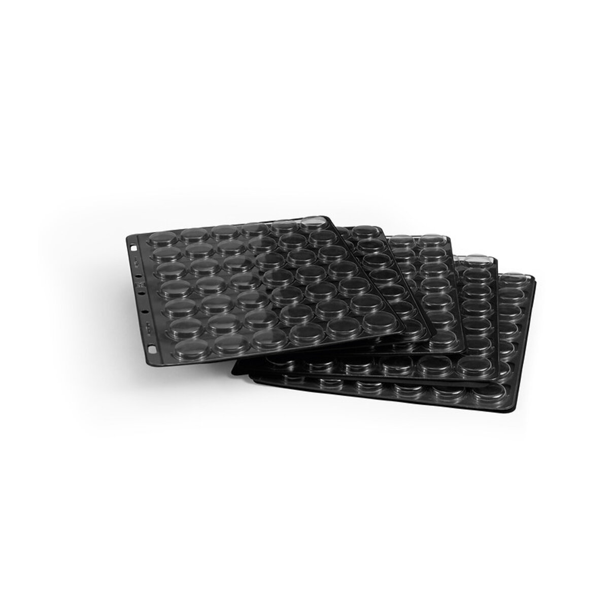 5 Recharges Transparentes COMPART Pour 42 Plaques De Muselet Ou Capsules De Bière – Protection Avec Intercalaires Noirs, Format 240 X 296 Mm