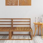 vidaXL Sofa de milieu extérieur Naturel 79 x 83 x 73 cm