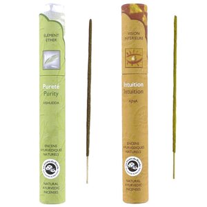 Duo d'encens ayurvédiques - Pureté & Intuition