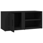 vidaXL Meubles TV 2 Pièces Noir 80x31 5x36 cm Bois d'ingénierie